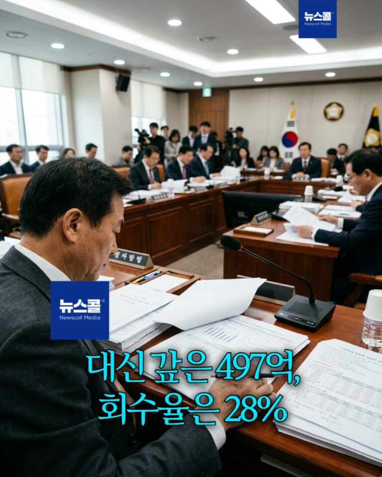 대신 갚은 497억, 회수율은 28% -