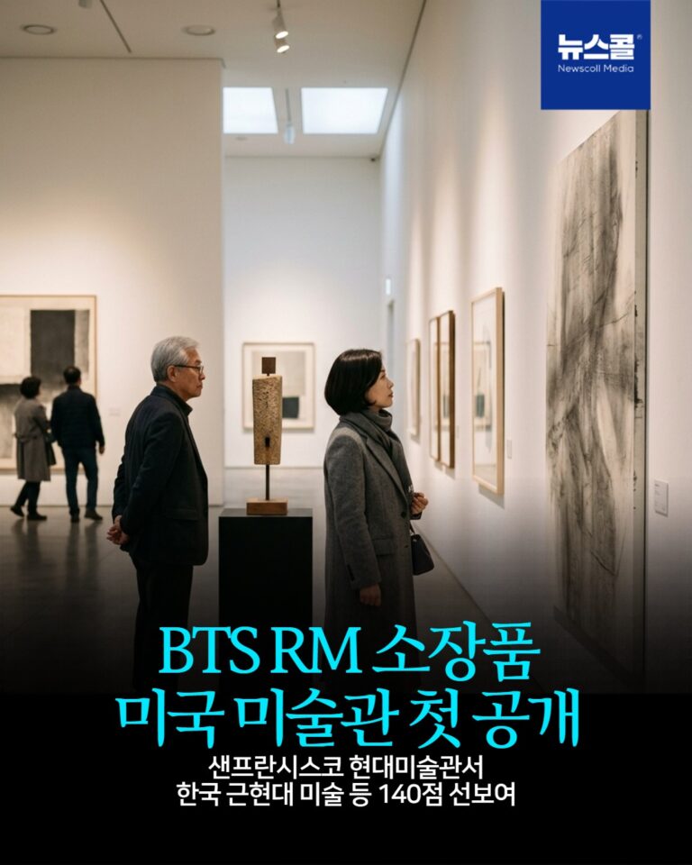 BTS RM 소장품 미국 미술관 첫 공개 -