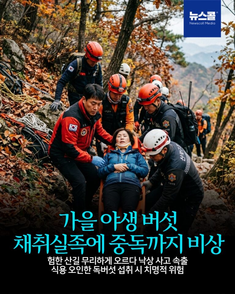가을 야생 버섯 채취실족에 중독까지 비상 -